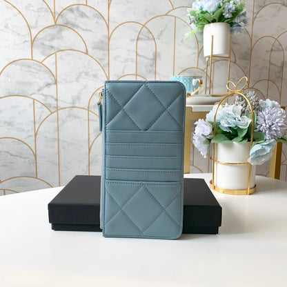 cc 19 Matelasse Phone and Card Case Light Blue Bag For Women 19cm/7.5in