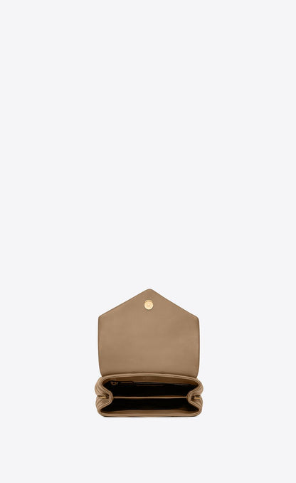 Y Loulou Toy Bag in Matelasse 'Y' Leather in Greyish Brown