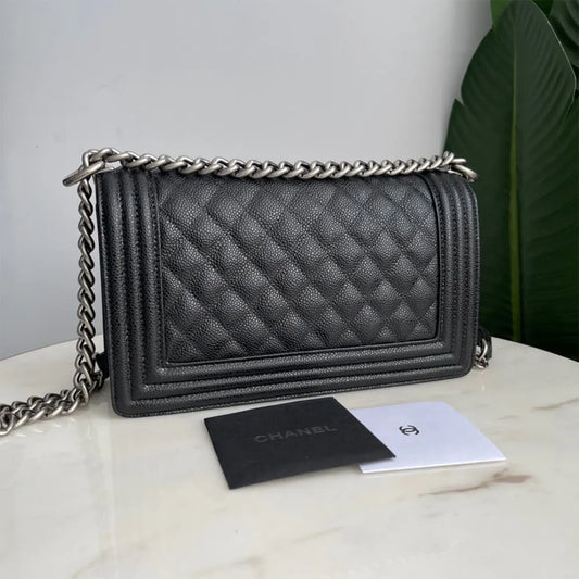 BOY CC HANDBAG CAVIAR LEATHER