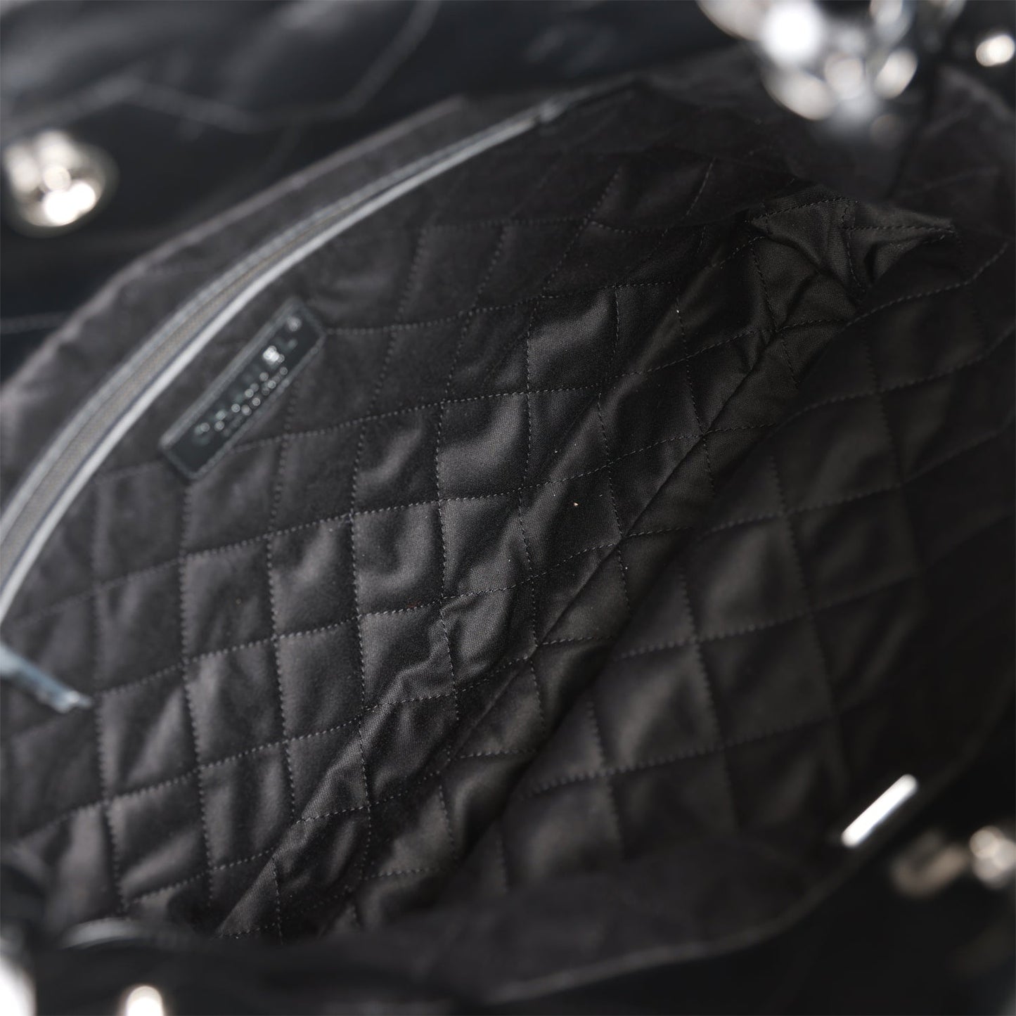 CC Small 22 Bag SO Black Calfskin Black Hardware