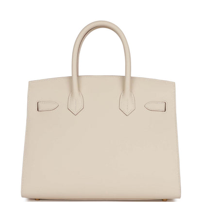 H Birkin Sellier 30 Craie Epsom Gold Hardware