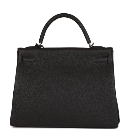 H Kelly Retourne 32cm Black Togo Palladium Hardware