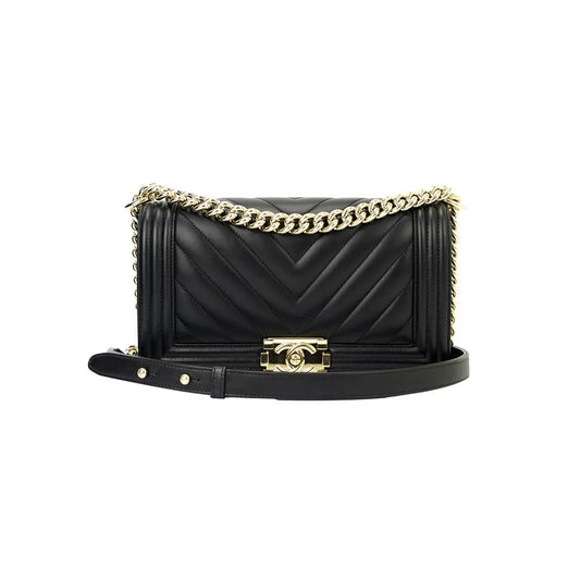 CHEVRON BOY CC HANDBAG