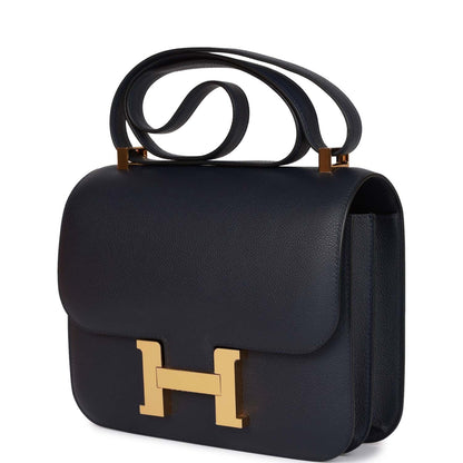 H Constance 24 Bleu Nuit Evercolor Gold Hardware