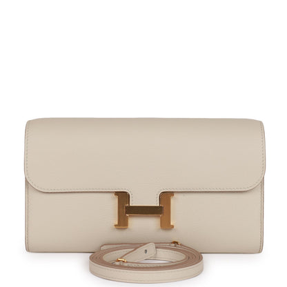 H Constance Wallet To Go Beton Evercolor Gold Hardware