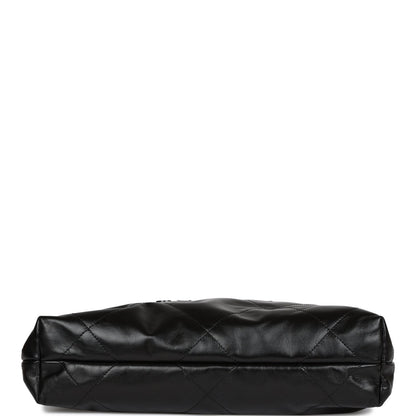 CC Small 22 Bag SO Black Calfskin Black Hardware