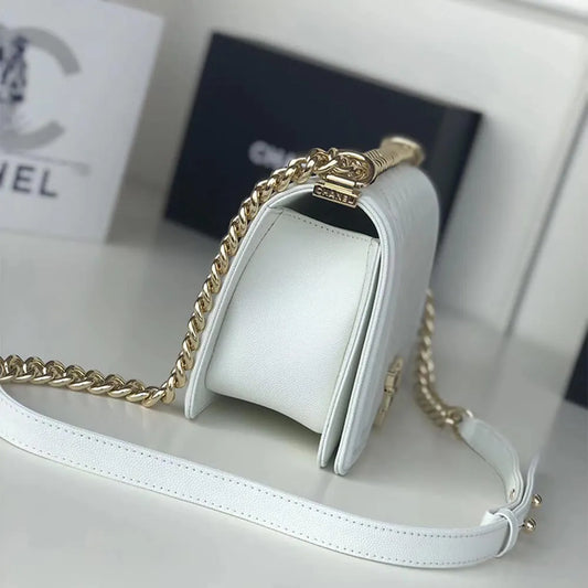 BOY CC HANDBAG CAVIAR LEATHER 25 CM