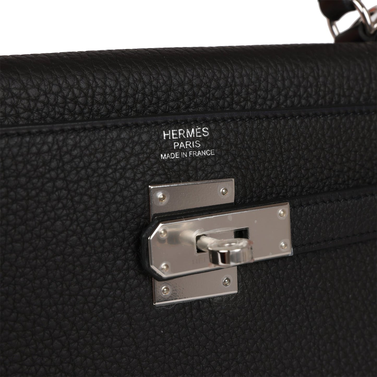 H Kelly Retourne 32cm Black Togo Palladium Hardware