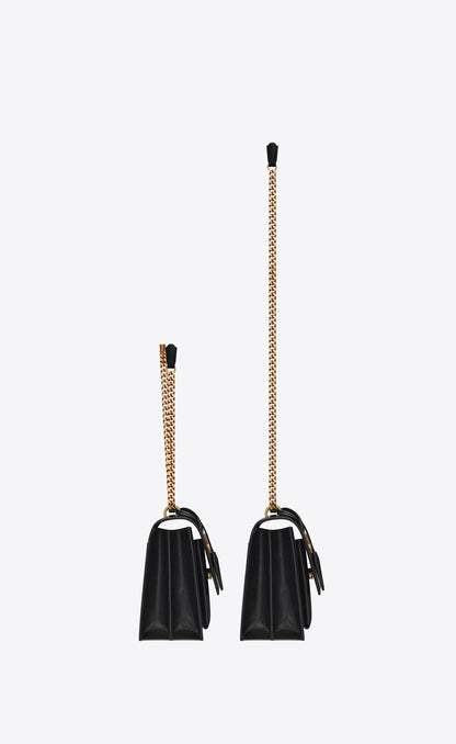 Y Sunset Medium Chain Bag In Coated Bark Leather