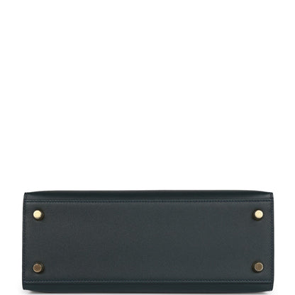H Kelly Sellier 25 Vert Rousseau Madame and Shiny Niloticus Crocodile Touch Gold Hardware