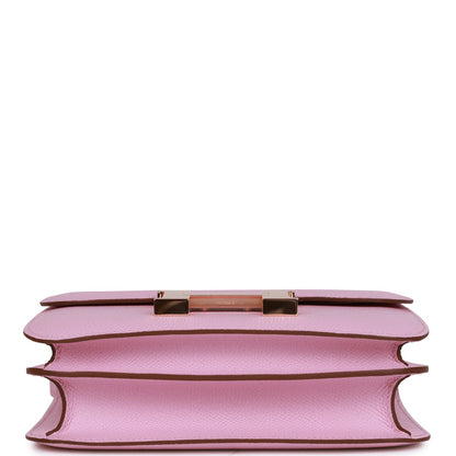 H Constance 18 Mauve Syestre Epsom Rose Gold Hardware