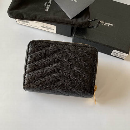 Y  wallet black  SIZE:12x10x3CM  14