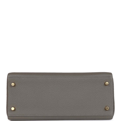 H Kelly Retourne 28 Gris Meyer Clemence Gold Hardware