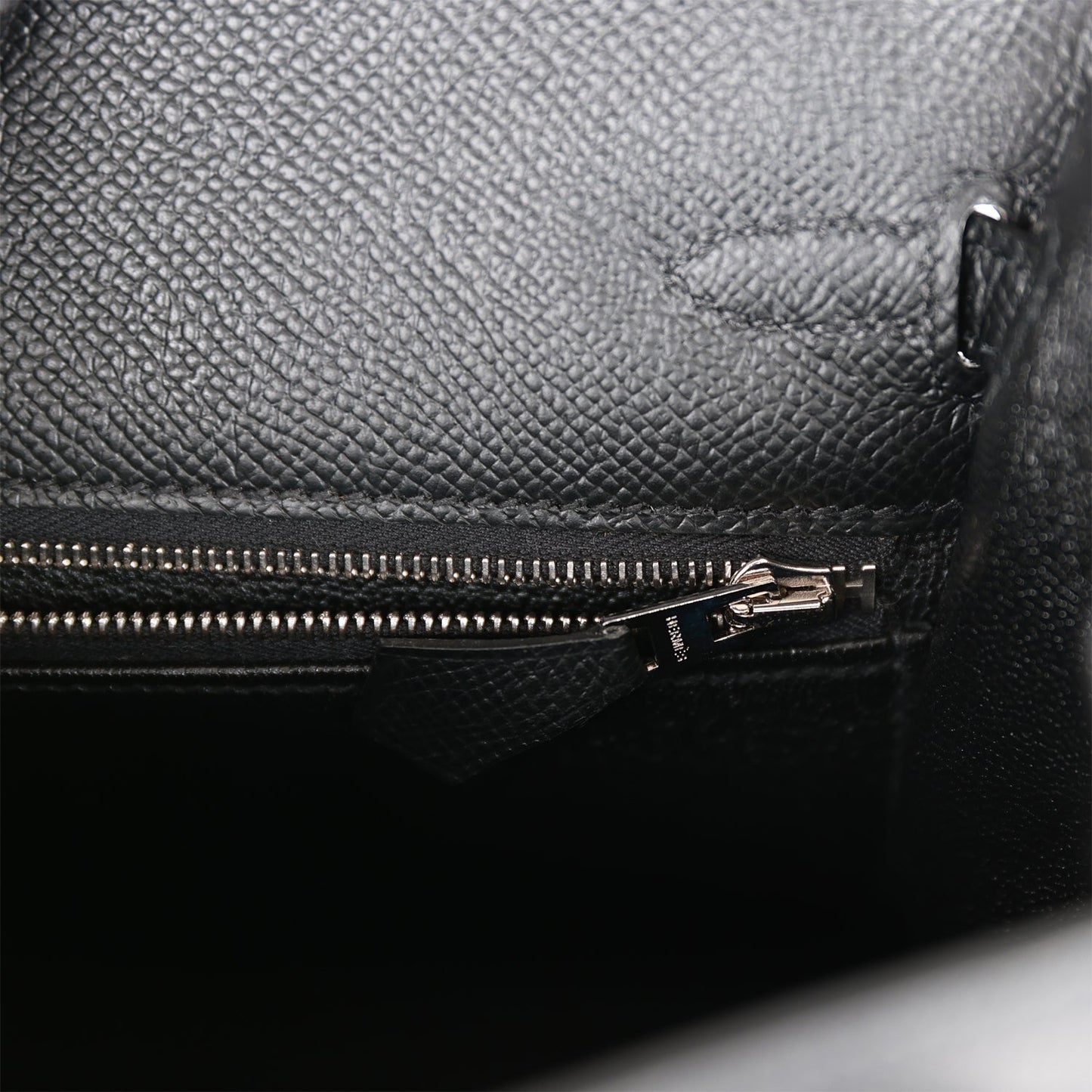 H Kelly Sellier 25 Black Epsom Palladium Hardware