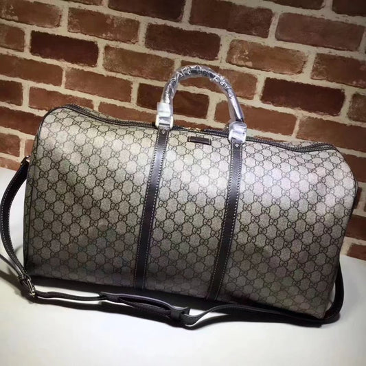 GG Top Quality 206500 GG Sup Men Luggage Tote Bag Brown