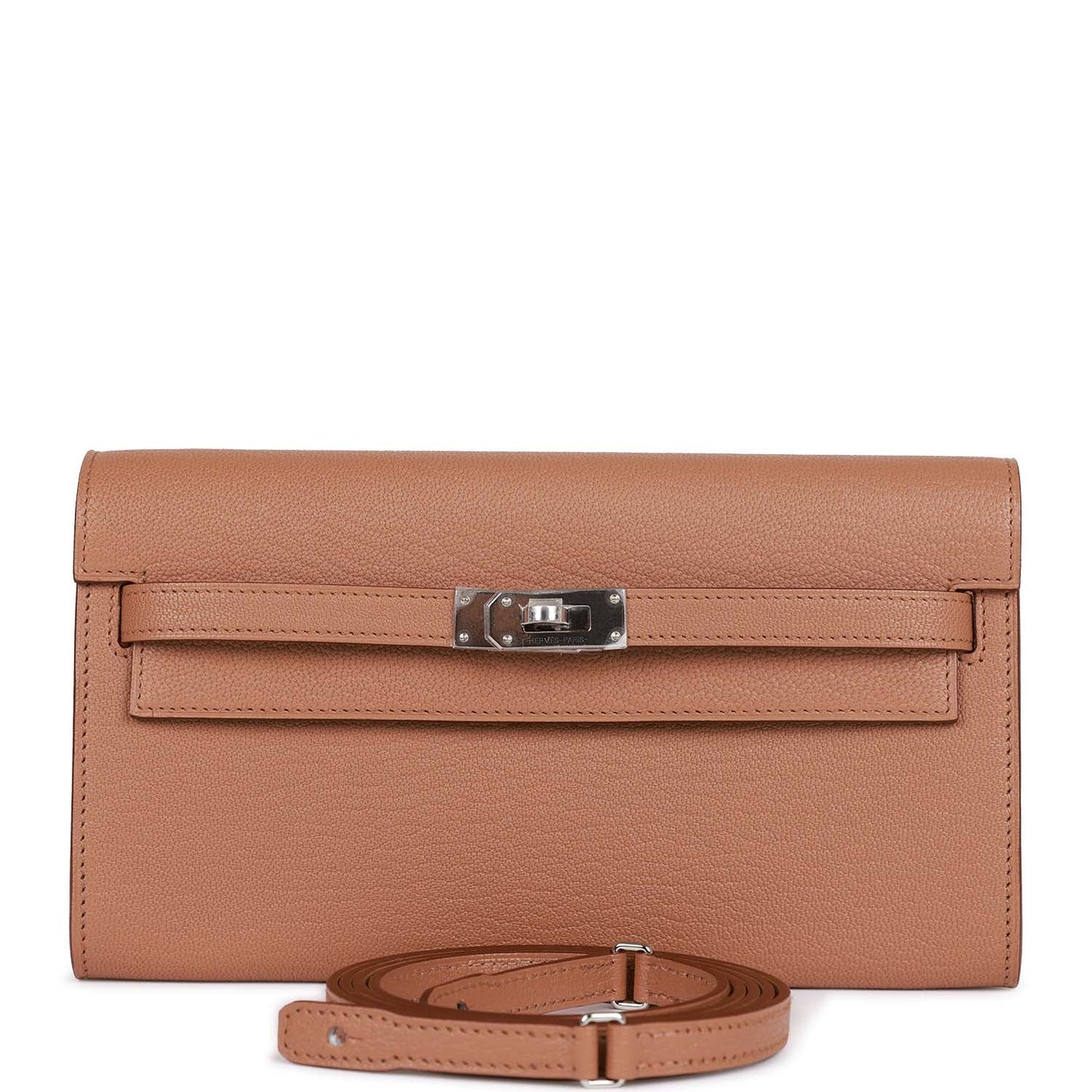 H Kelly Wallet To Go Quebracho Chevre Palladium Hardware