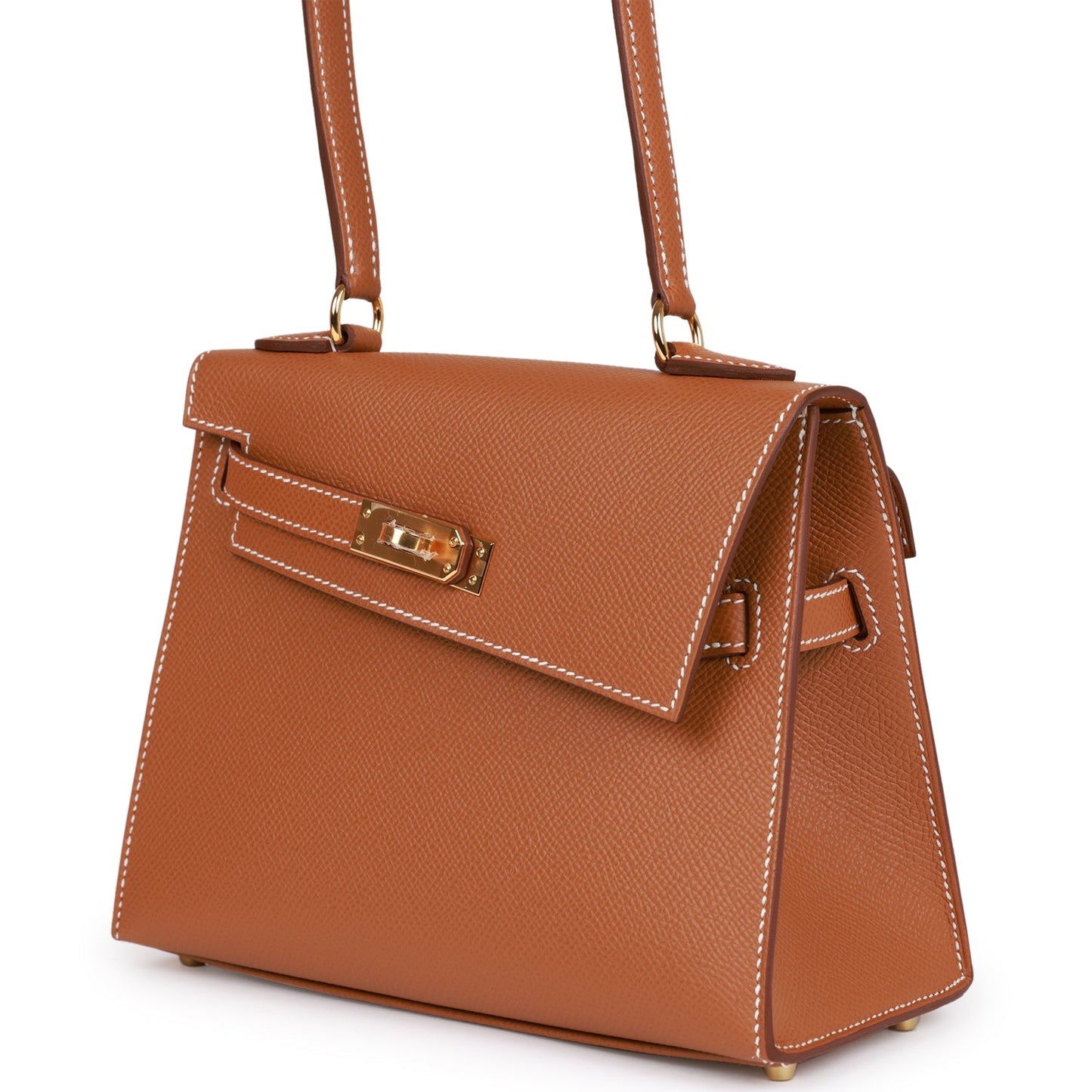 H Kelly Sellier en Desordre 20 Gold Epsom Gold Hardware