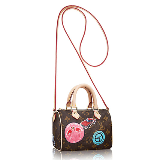 L M62208 Nano Speedy Crossbody Bag Monogram Canvas