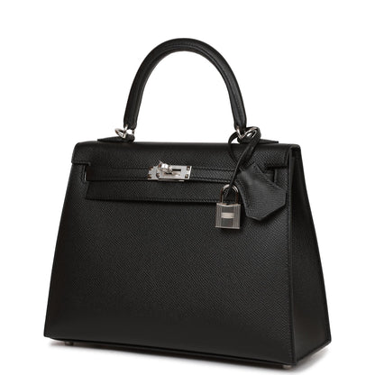 H Kelly Sellier 25 Black Epsom Palladium Hardware