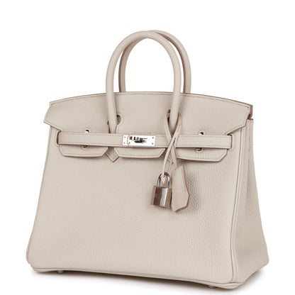 H Birkin 25 Beton Togo Palladium Hardware