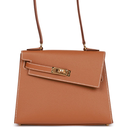 H Kelly Sellier en Desordre 20 Gold Epsom Gold Hardware