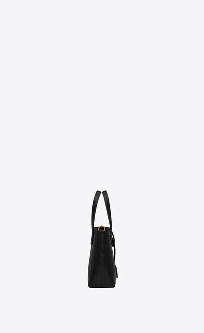 Y Paris Mini Toy Shopping In Crocodile-Embossed Leather