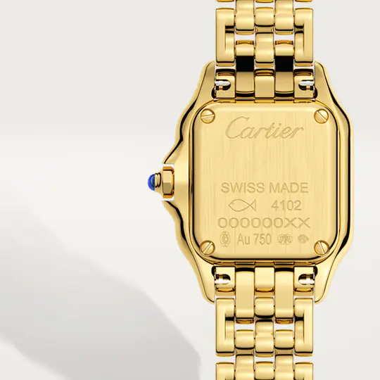 PANTH��RE DE CAR WATCH MINI 18K YELLOW GOLD QUARTZ