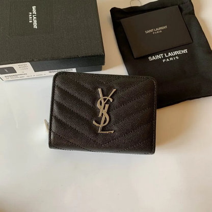 Y  wallet black  SIZE:12x10x3CM  14