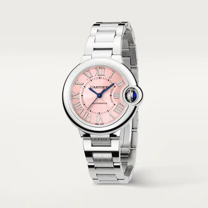CAR BLUE BALLOON WATCH 33MM STAINLESS STEEL SELF-WINDING Women's watche