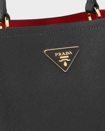MEDIUM SAFFIANO LEATHER PRA PANIER BAG