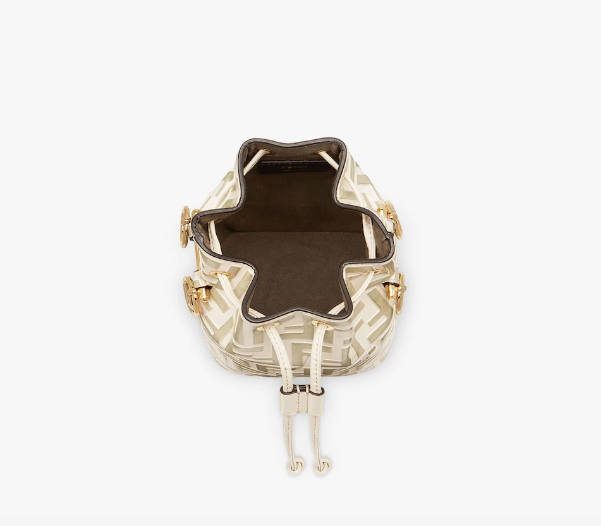 Fen Mon Tresor Beige leather mini-bag