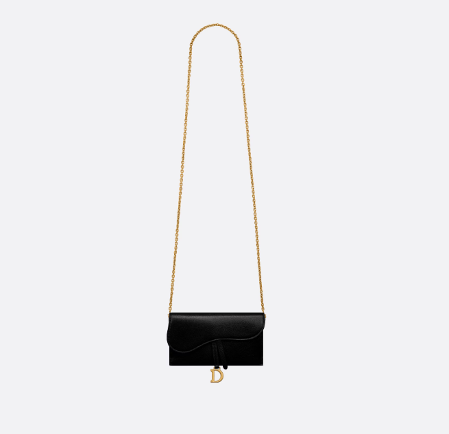 D Saddle Wallet in Goatskin Queen Mint