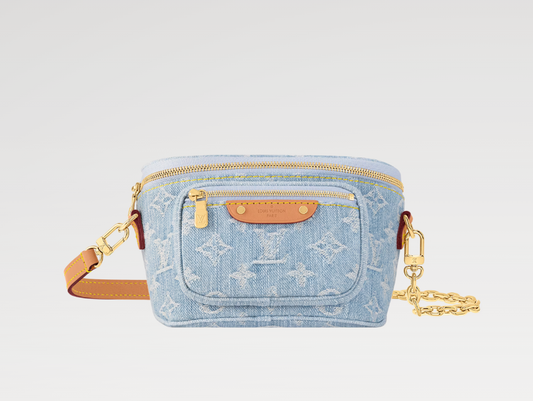 Louis light denim mini bumbag M83353