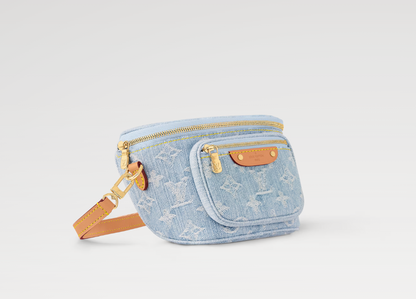 Louis light denim mini bumbag M83353