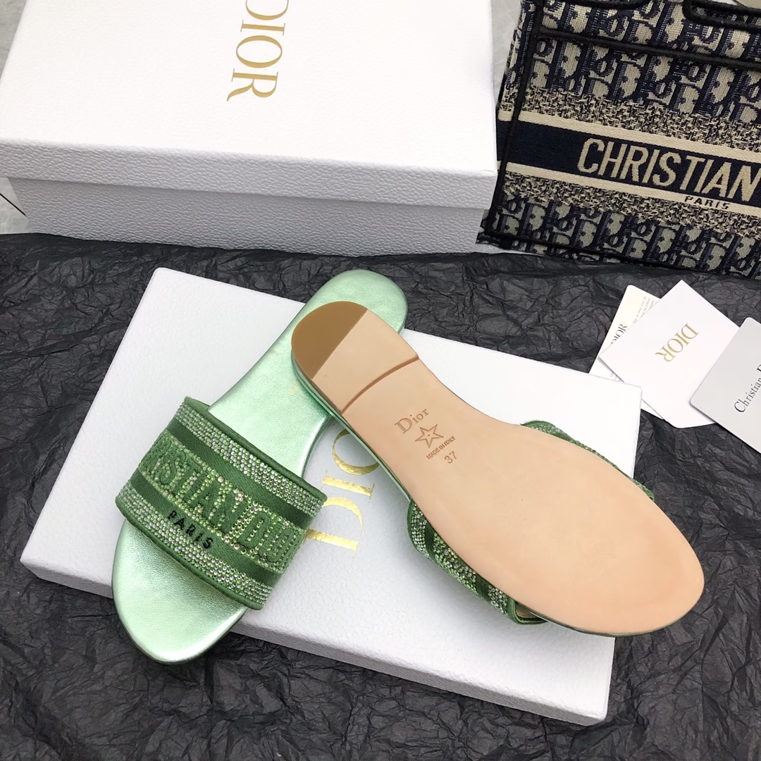D new arrival women slippers with diamond