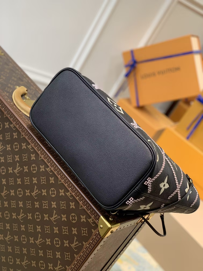 Louis Neverfull MM Monogram Empriente Cream/Black size:31*28*14 cm