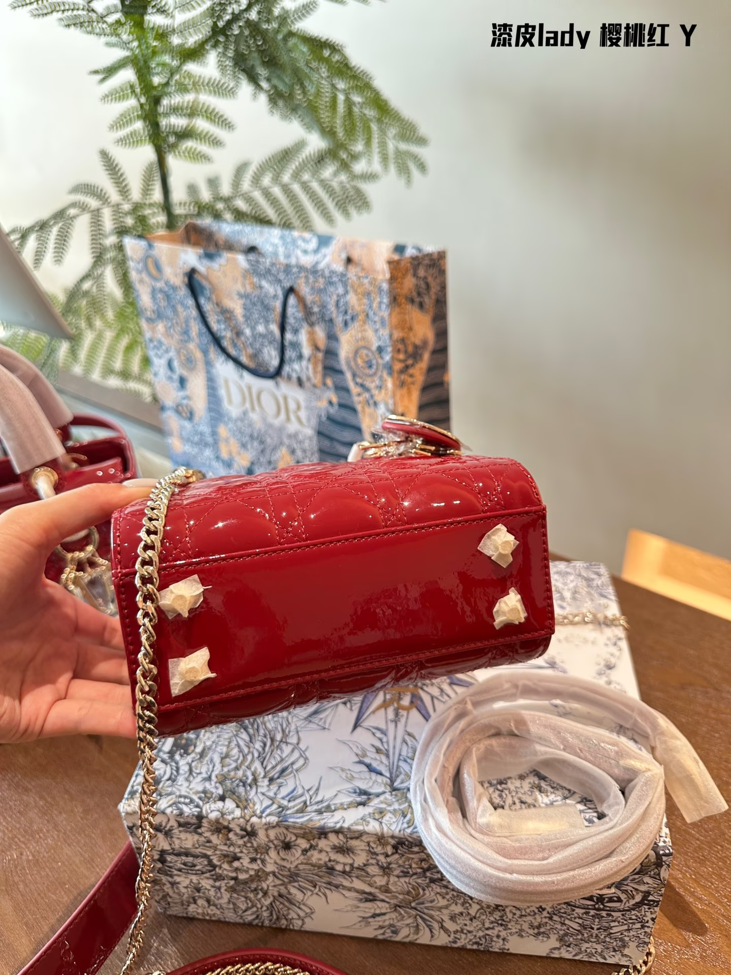 D new arrival red lady bag