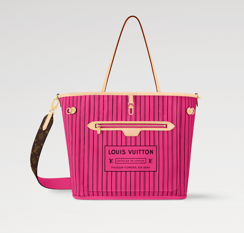 Louis Neverfull Bandouli��re Inside Out MM bag size: 31*28 * 14 cm