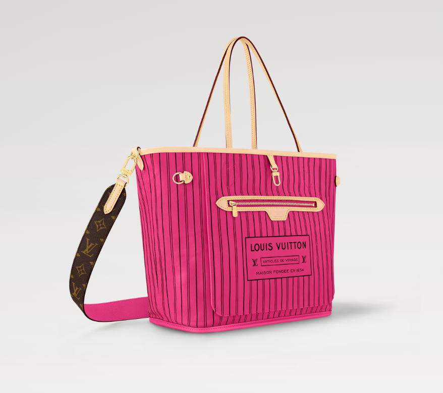 Louis Neverfull Bandouli��re Inside Out MM bag size: 31*28 * 14 cm