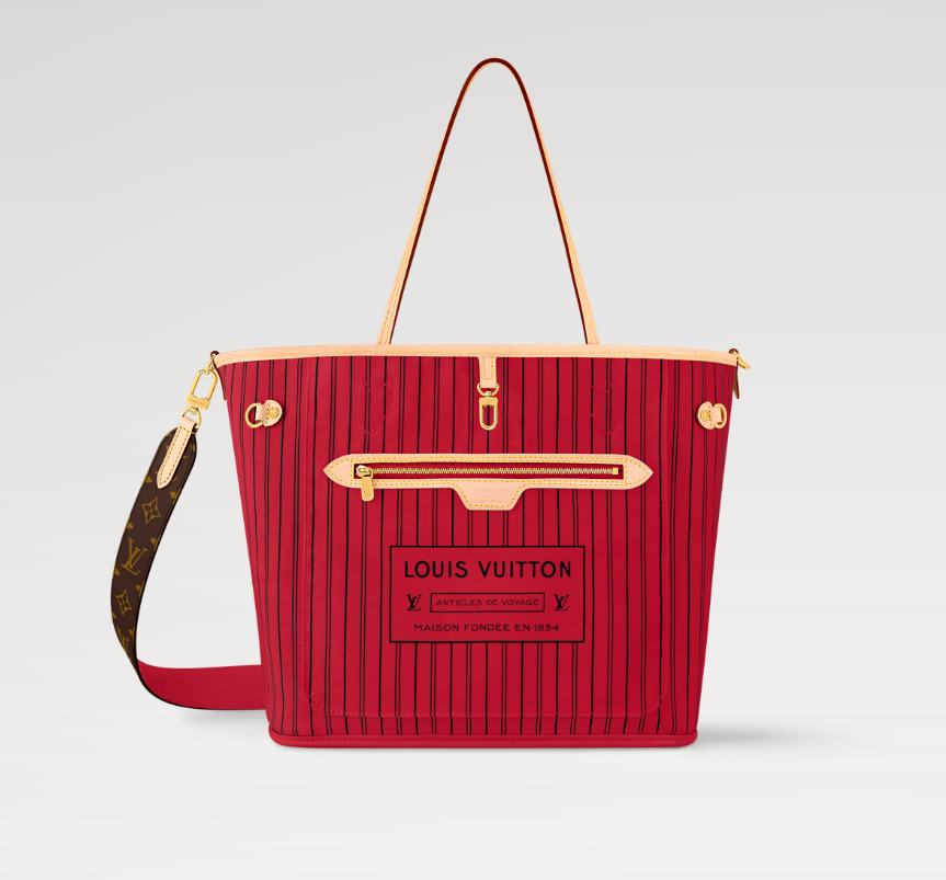 Louis Neverfull Bandouli��re Inside Out MM bag size: 31*28 * 14 cm