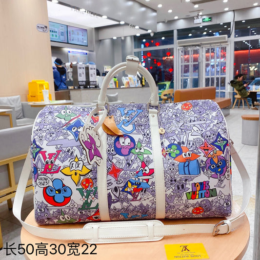 Louis M21863  KEEPALL BANDOULIÈRE 50 bag size: 50*29*23 cm