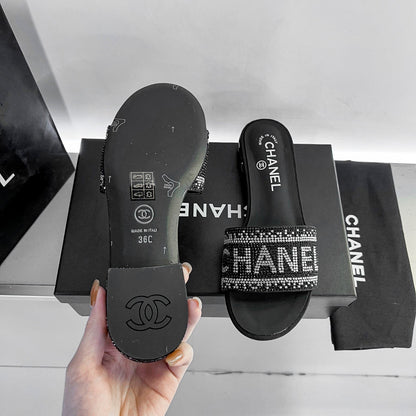 CC new arrival blingbling diamond slippers