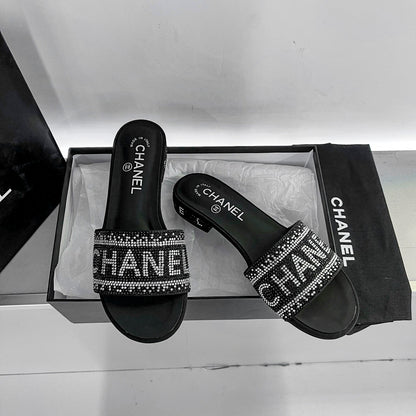 CC new arrival blingbling diamond slippers