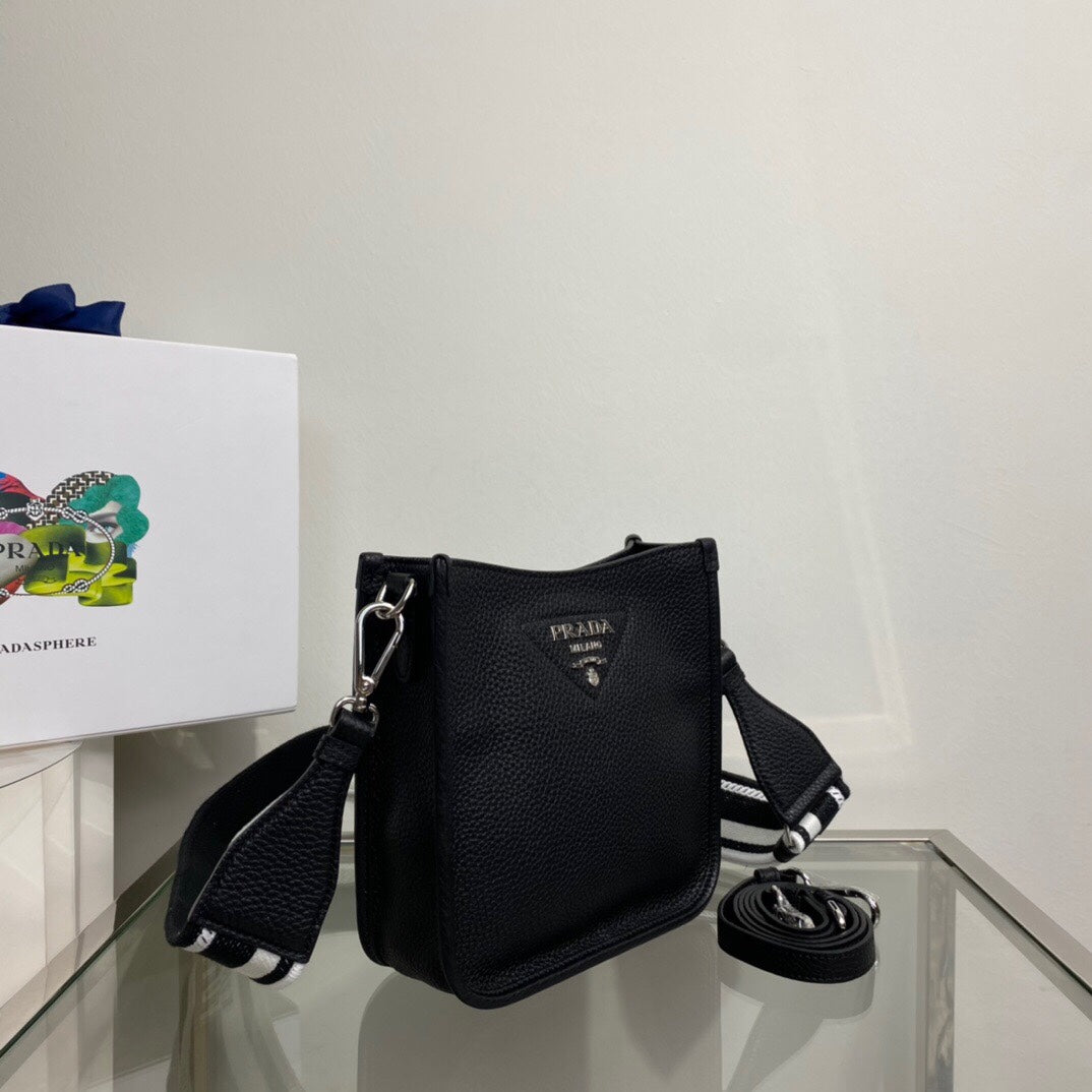 Pra Mini Shoulder Bag Black For Women, Women's Bags 7.9in/20cm