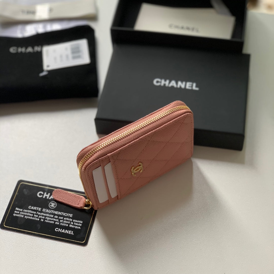 cc Zipped Coin Purse Pink Bag For Women 10.9cm/4.3in AP1650 Y33352 NI687