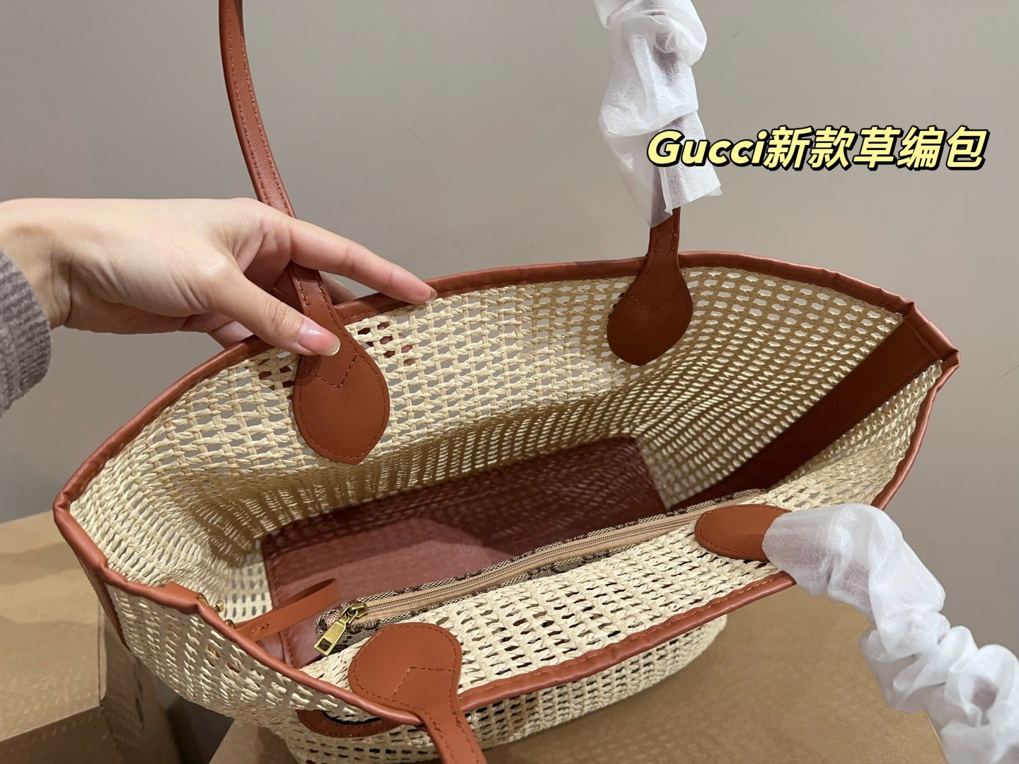Gg new arrival summer tote bag 003 size: 30*29 cm