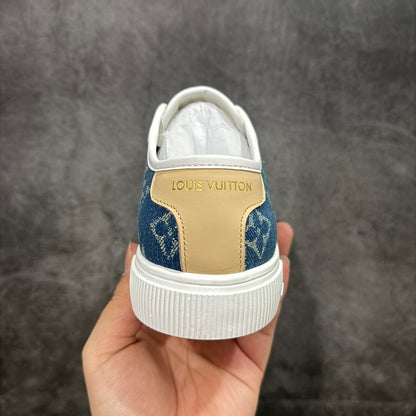 Louis new arrival 2025ss Lagoon denim shoe heels 2.5 cm