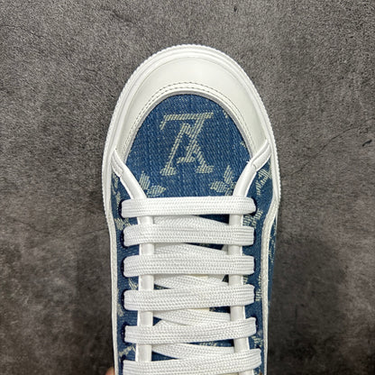 Louis new arrival 2025ss Lagoon denim shoe heels 2.5 cm