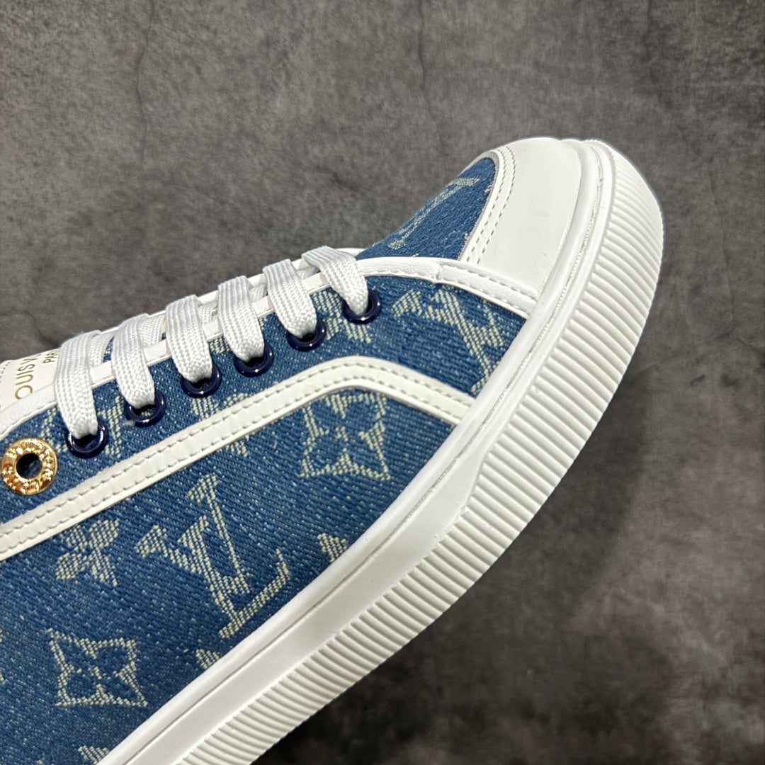 Louis new arrival 2025ss Lagoon denim shoe heels 2.5 cm