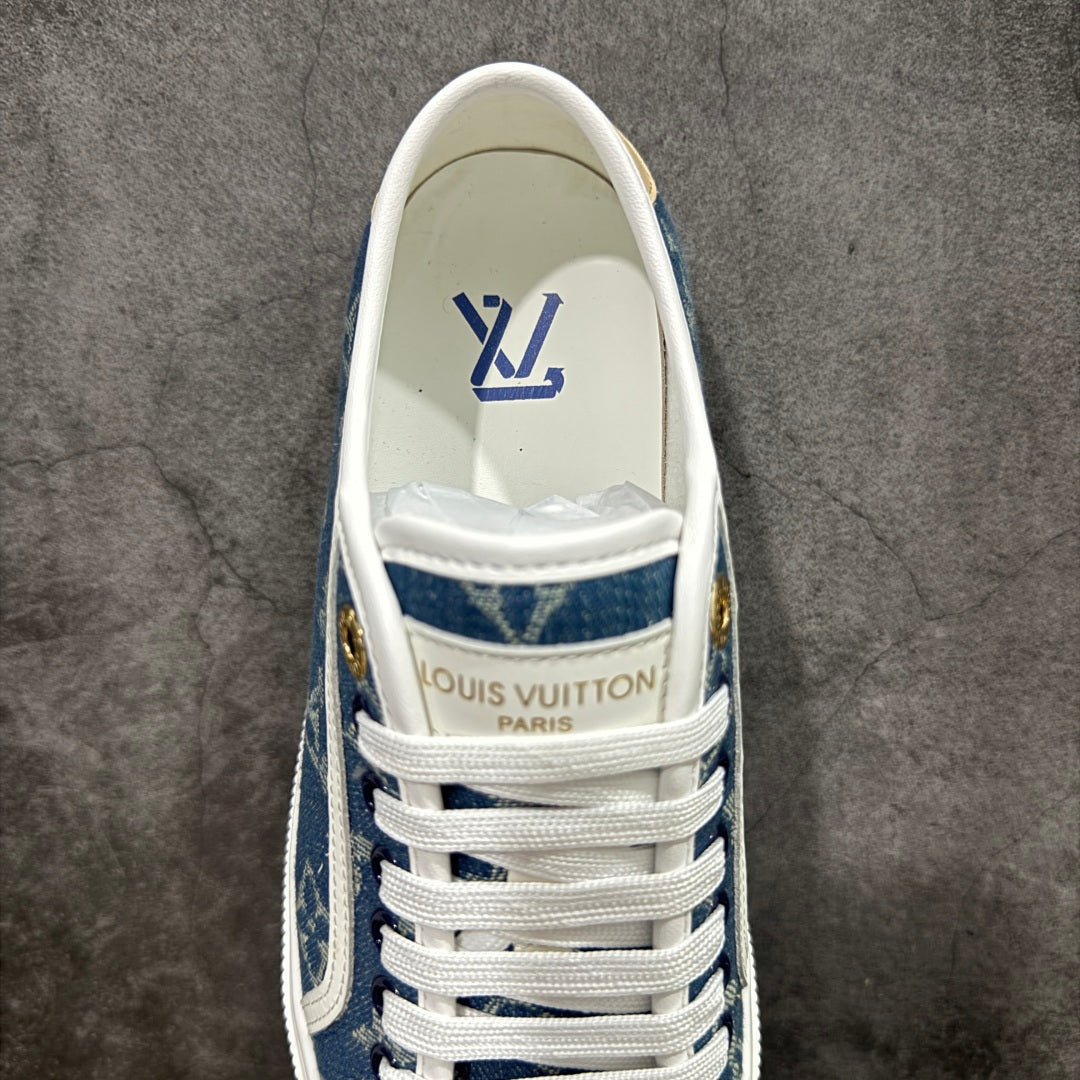 Louis new arrival 2025ss Lagoon denim shoe heels 2.5 cm